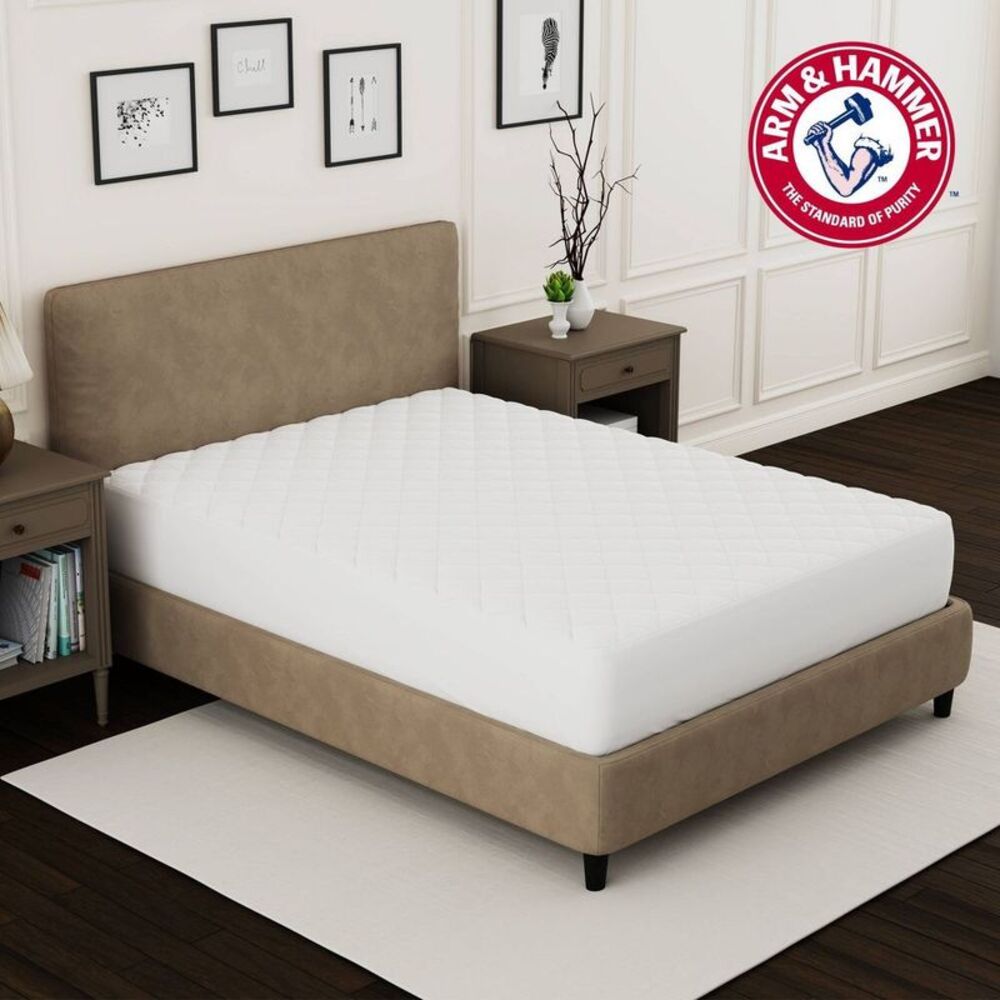 Open Box - Arm & Hammer -  Queen Supreme Loft Mattress Pad White - Picture 2 of 6